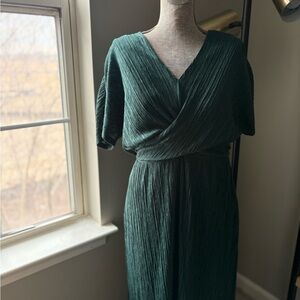 Elegant Floret Green Dress (M)